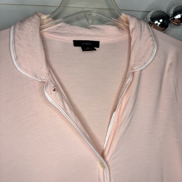 J. Crew Pink Peach Eco dreamiest long sleeve pajama set Medium - Picture 6 of 9